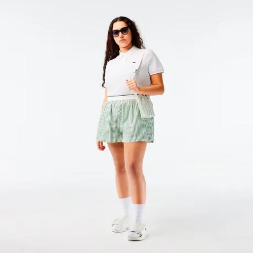 03249 Lacoste Striped Cotton Poplin Shorts