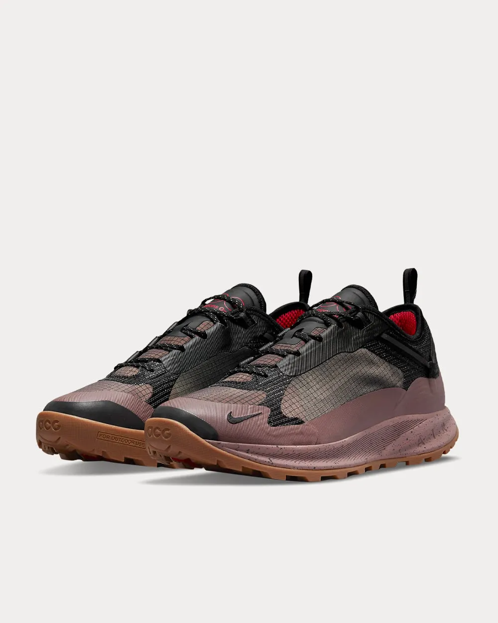 ACG Air Nasu 2 Smokey Mauve / University Red / Black Low Top Sneakers