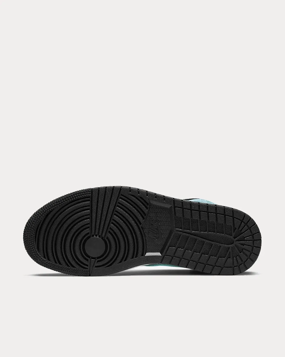 Air Jordan 1 Mid Light Dew / Teal Tint / White / Black High Top Sneakers