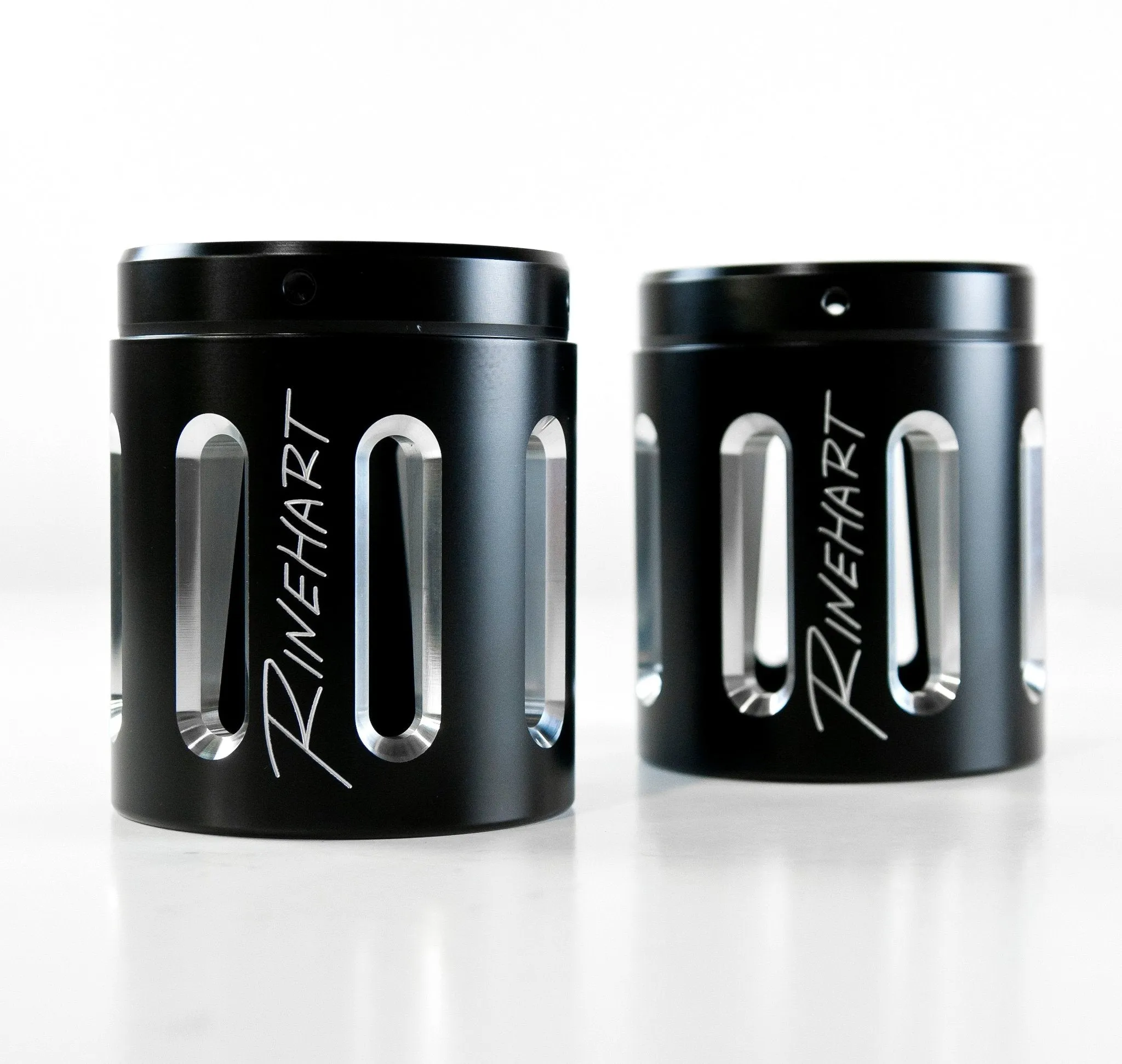 All Touring Models Milwaukee Eight - 4" Slip-On Mufflers Chrome With Black End Caps Merge