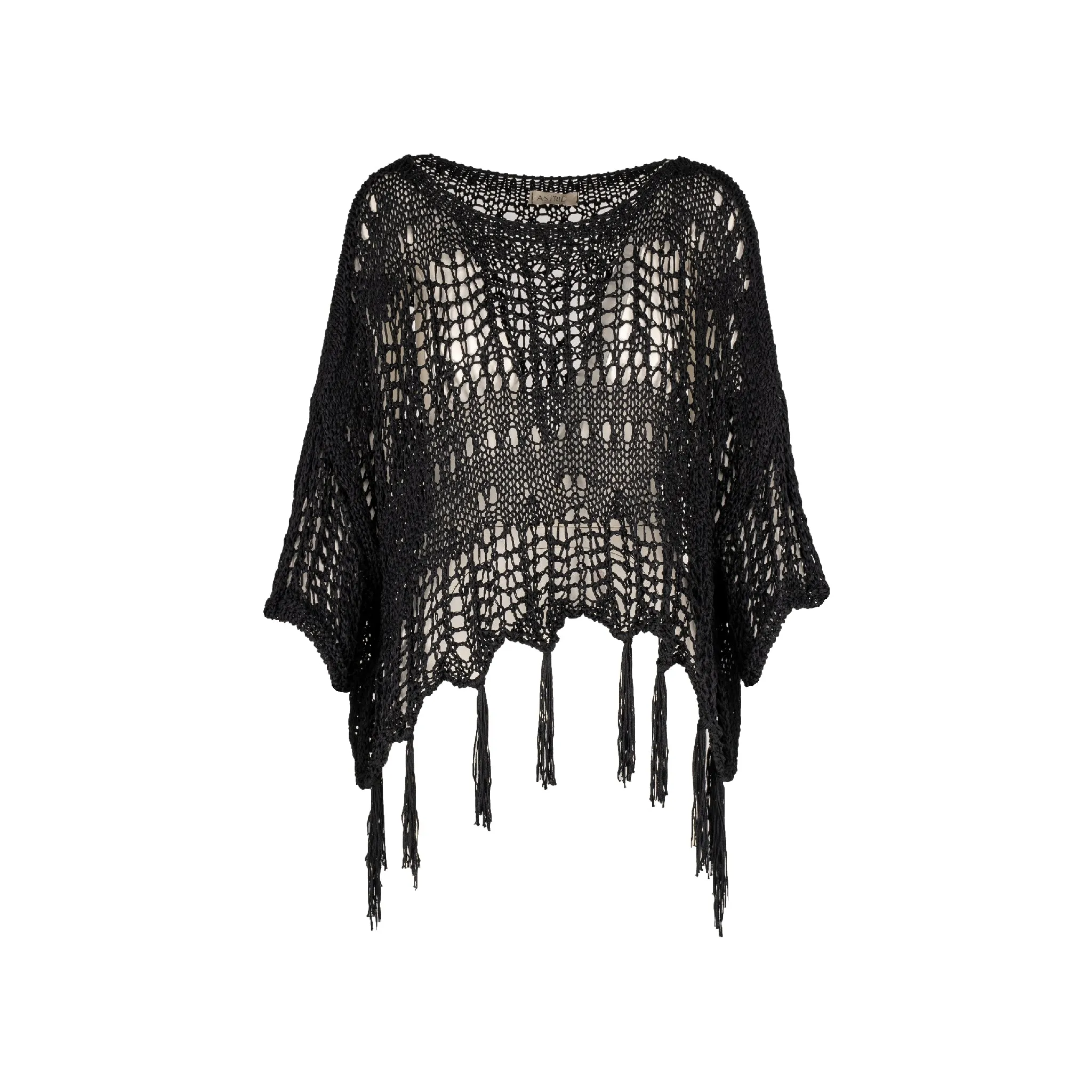 Astrid  Cabin Crochet Popover Sweater