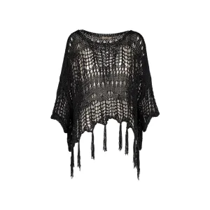Astrid  Cabin Crochet Popover Sweater