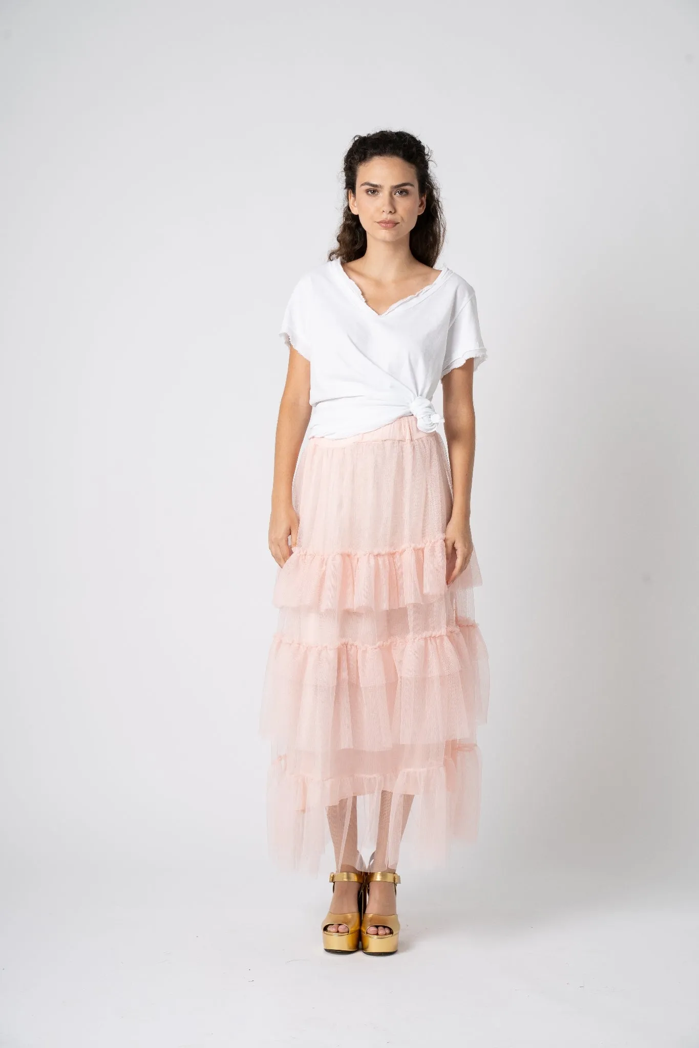 Astrid  Mid-Summer Tiered Skirt
