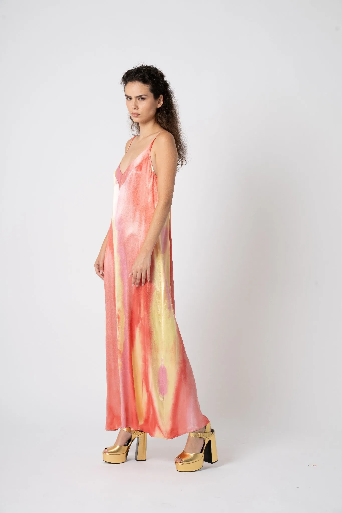 Astrid  Sunrise Slip Dress  Sunrise Print