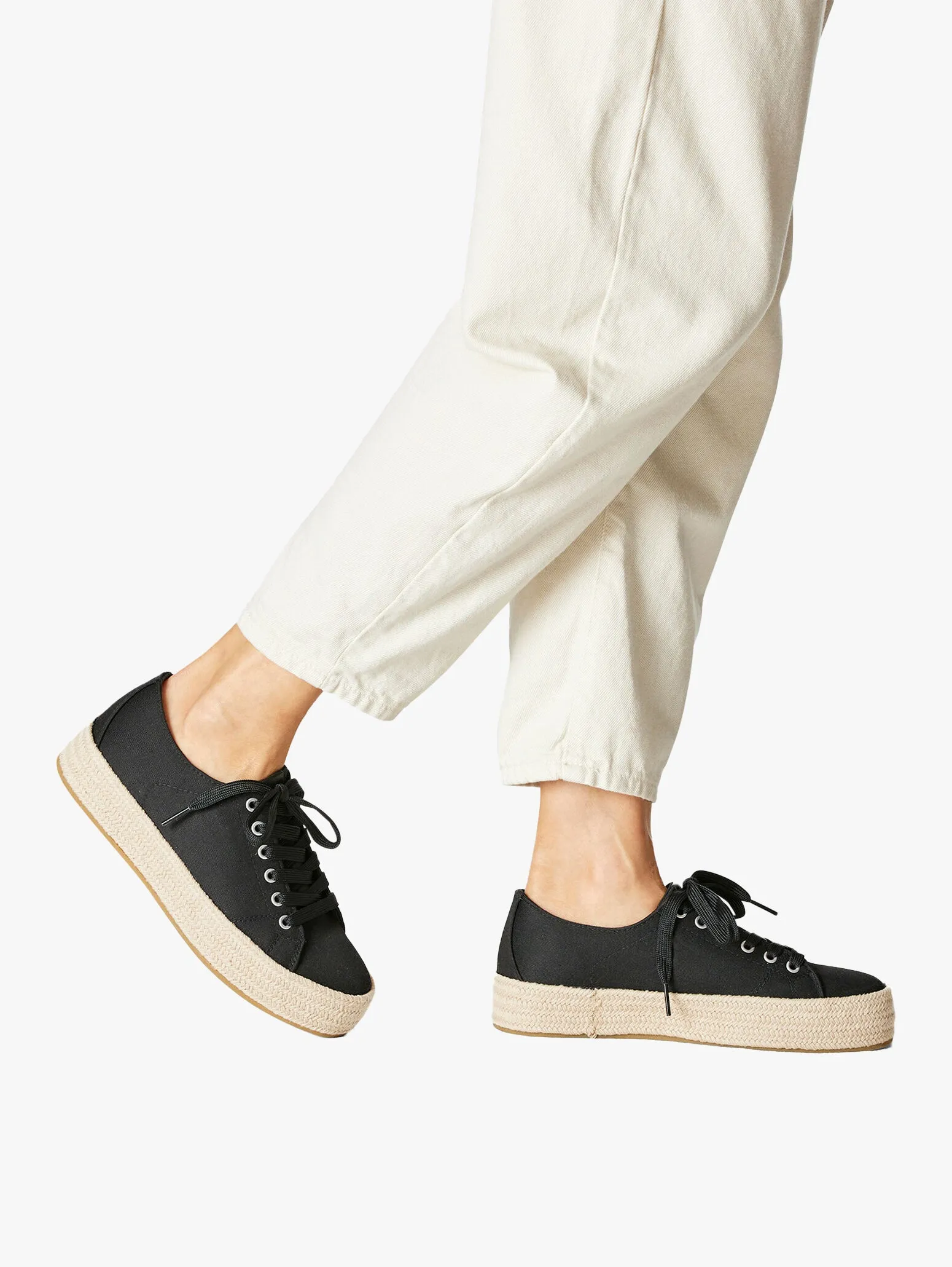 Black Espadrille Pumps
