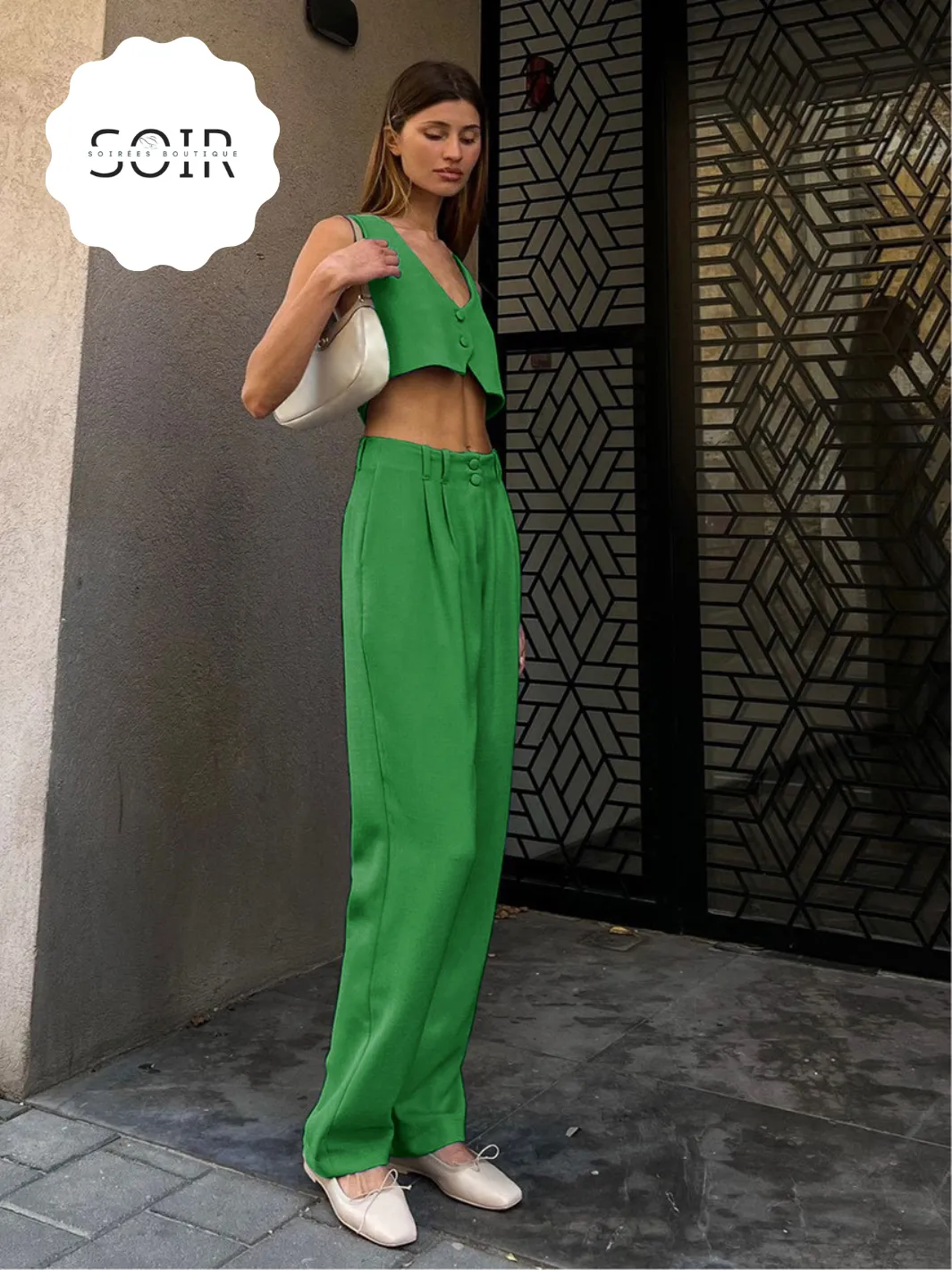 Chic Minimalist Co-ord Straight Leg Pants Set