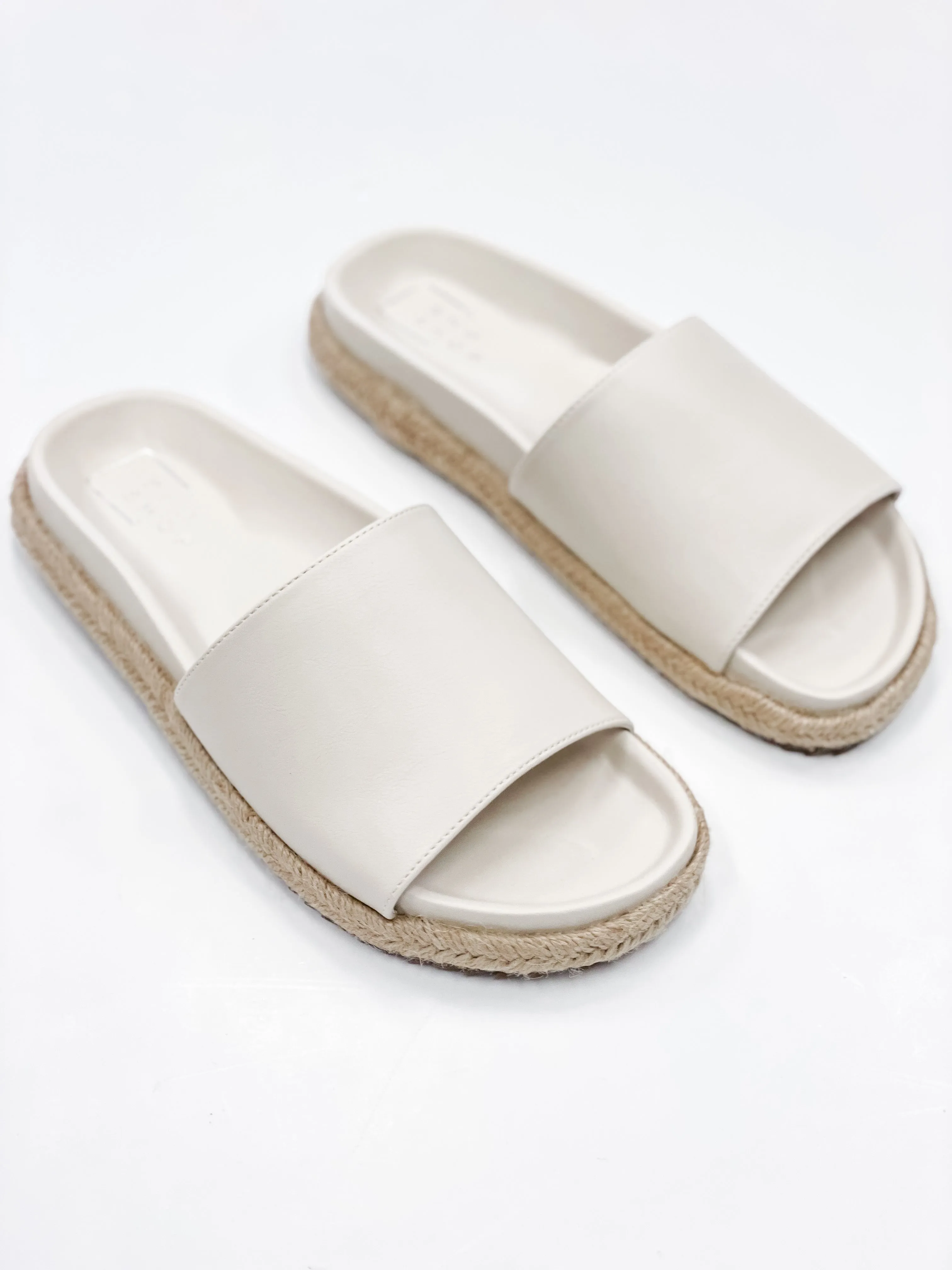 Crisanta Faux Leather Slide Sandal