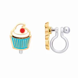 Cupcake Cutie Lead Free Clip On Earrings