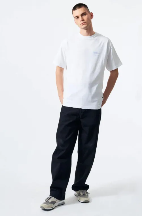 Dr Denim Trooper Tee - White Monochrome Swirl