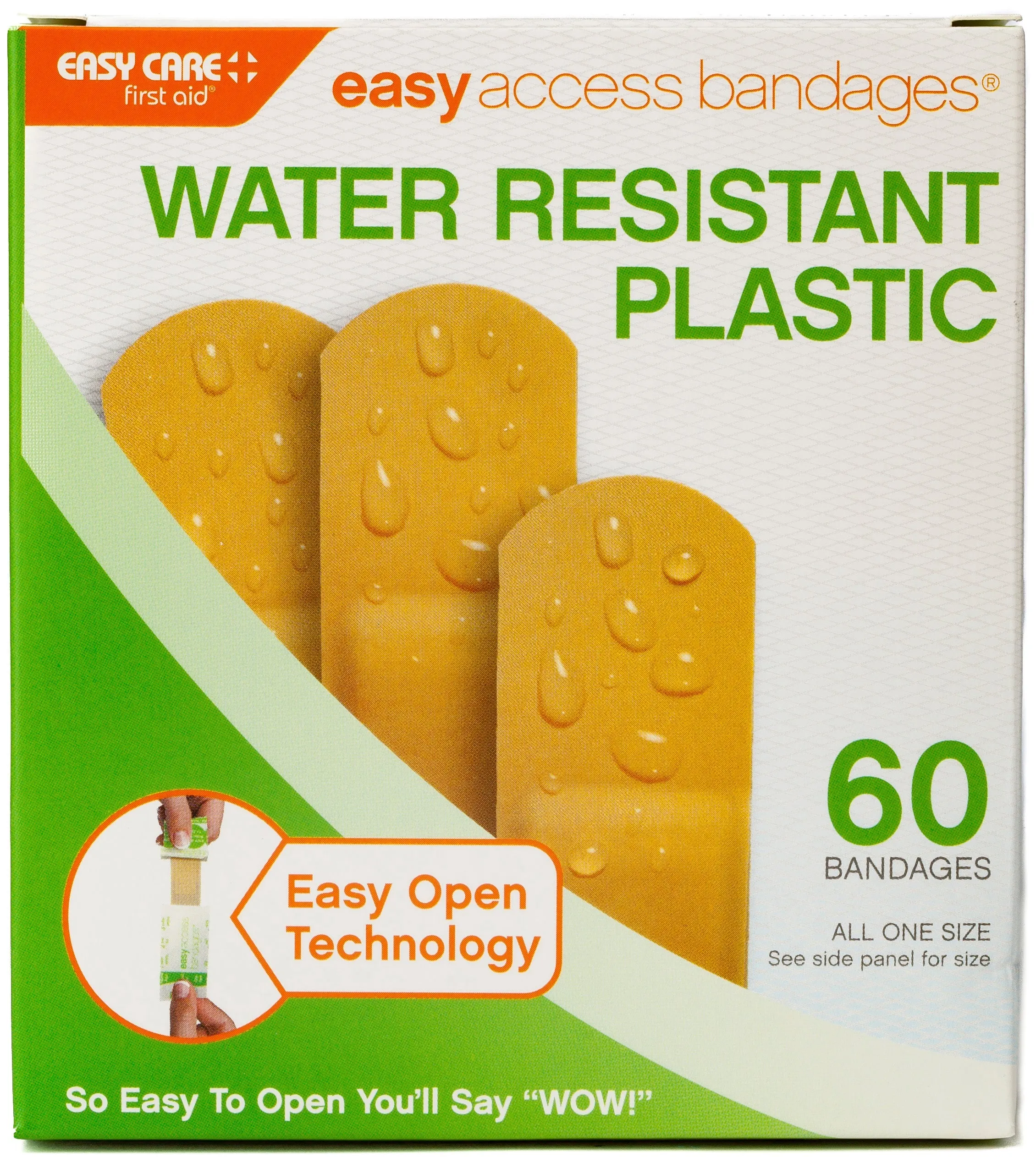 Easy Care Easy Access Bandages, 1" X 3" Plastic, 60 Count