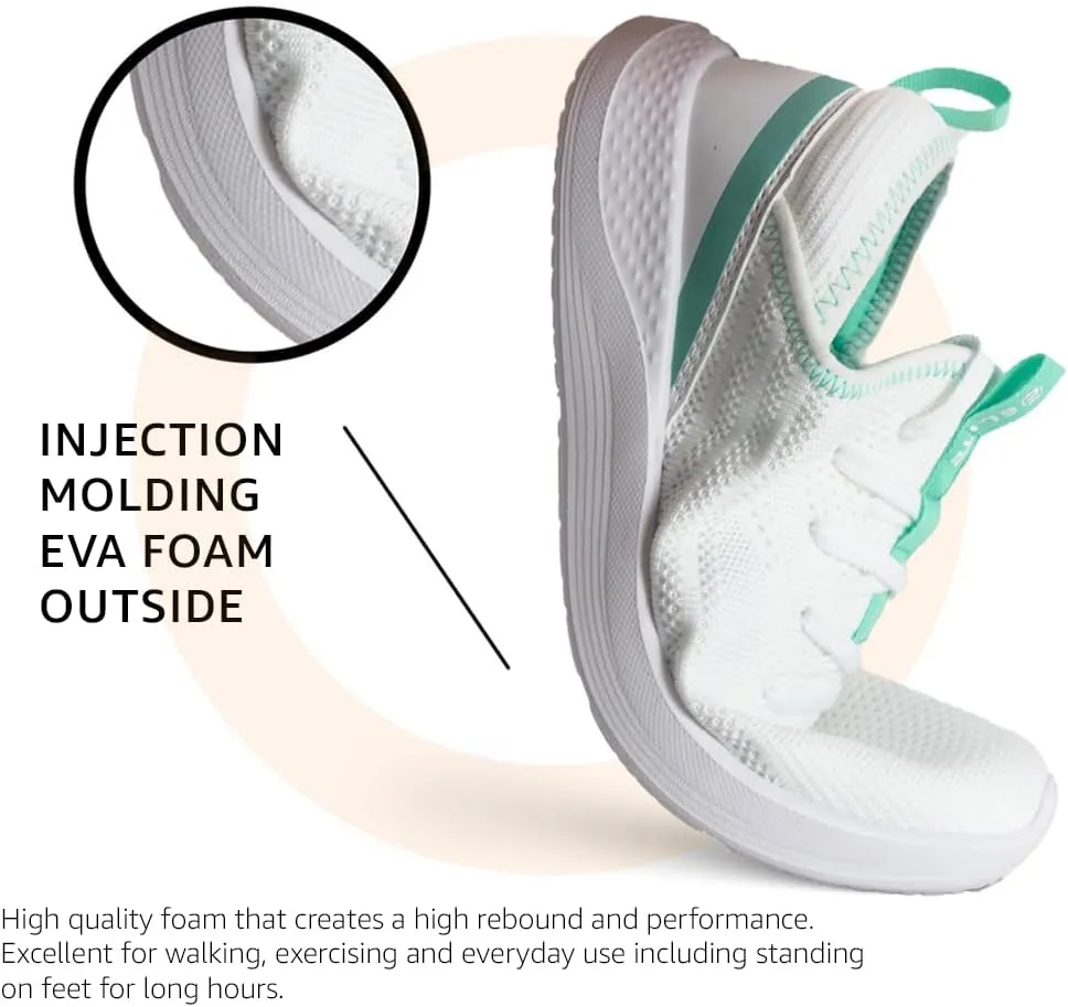 ELITE Womens Shoes | Black, Grey, or White Sneakers for Women | Fits Comfortably | Great for Standing, Walking, The Gym, and Exercising | Lightweight and Breathable