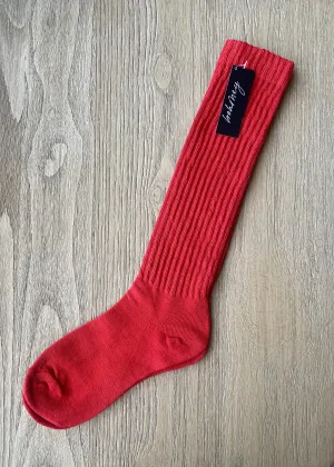 Emma Long Red Socks