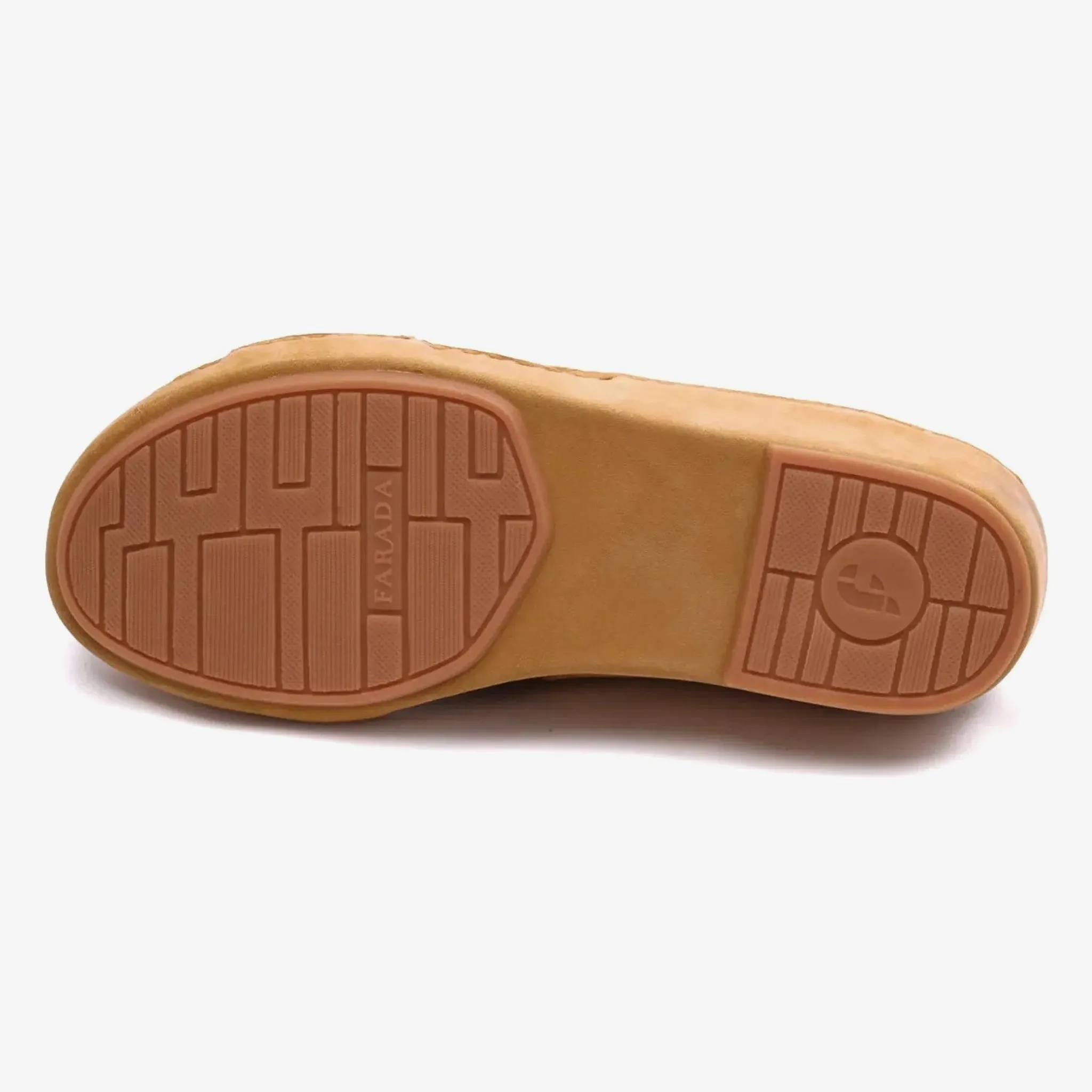 FARADA MENS ARABIC DAVINCI SUEDE SANDALS NATURAL