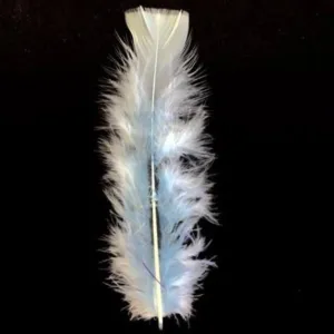 Flat Top Marabou Feather Pack 10 grams - Light Blue