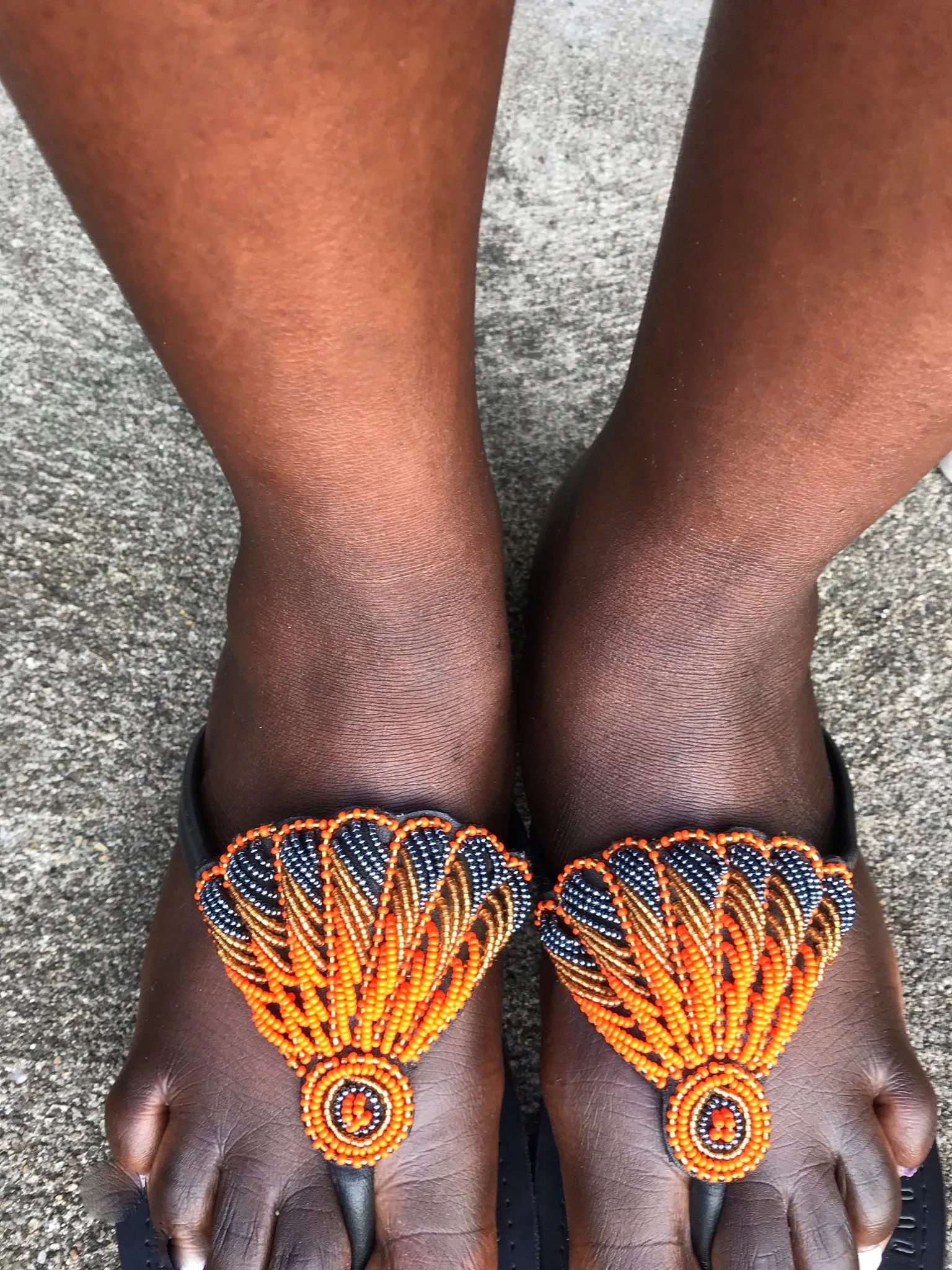 Handmaid East African Sandals - Fan/Butterfly Wing