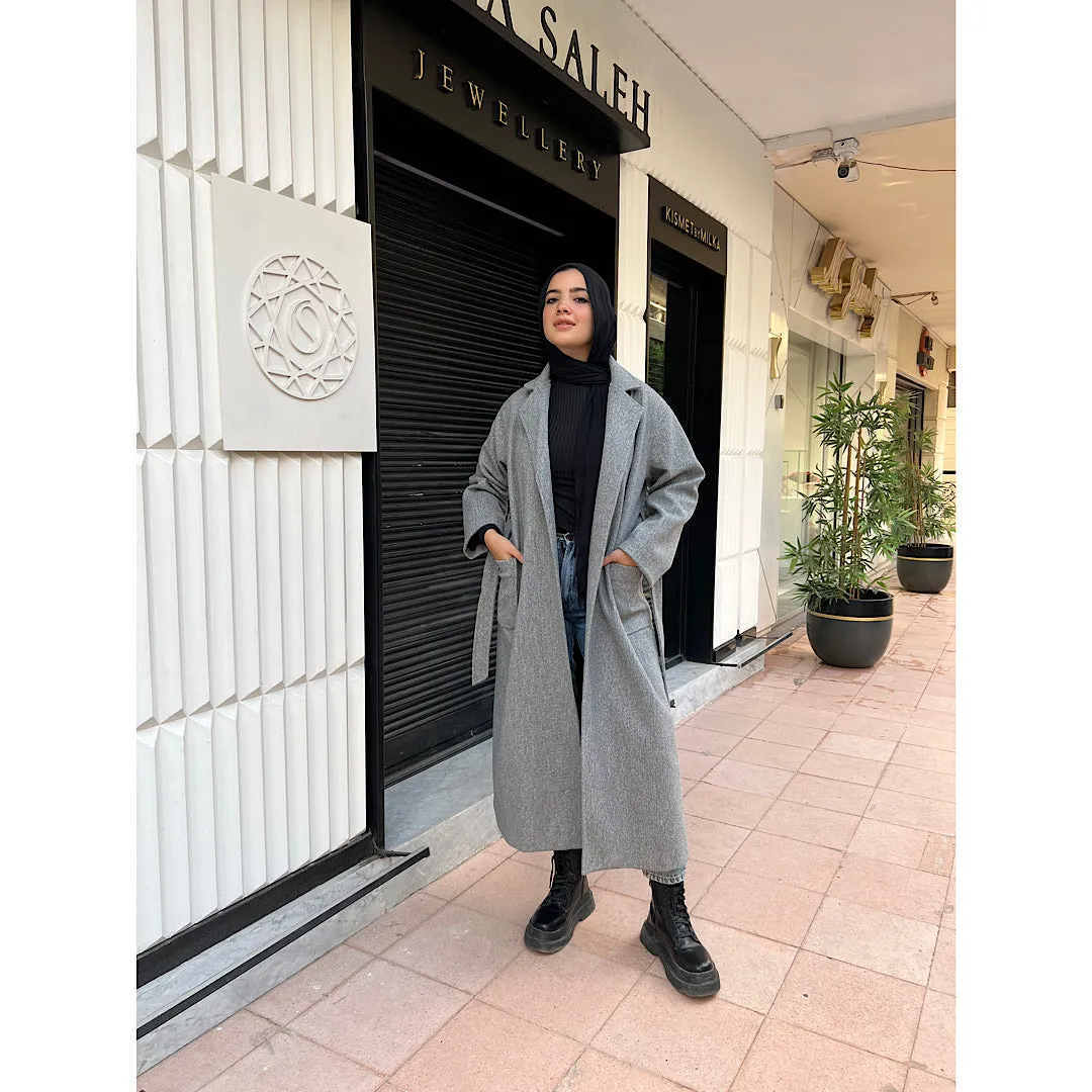 Light grey long coat