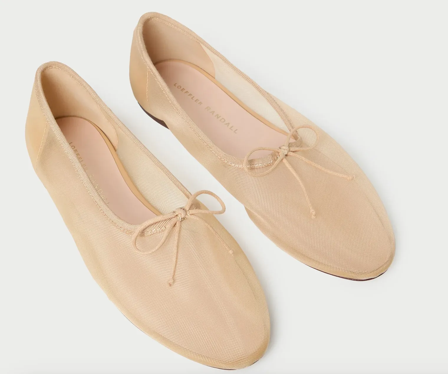 Loeffler Randall Landon Mesh Soft Ballet Flat Caramel