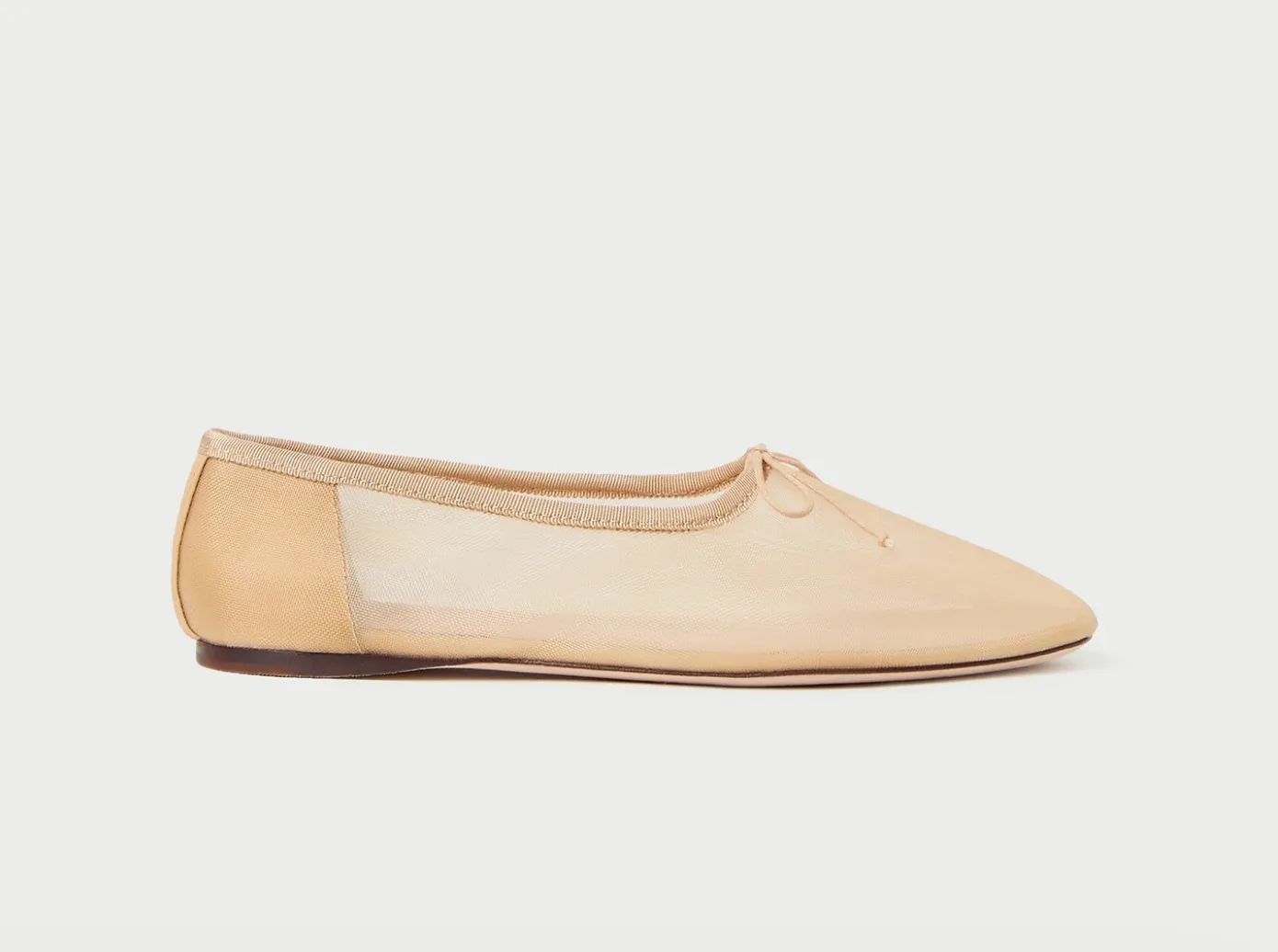 Loeffler Randall Landon Mesh Soft Ballet Flat Caramel
