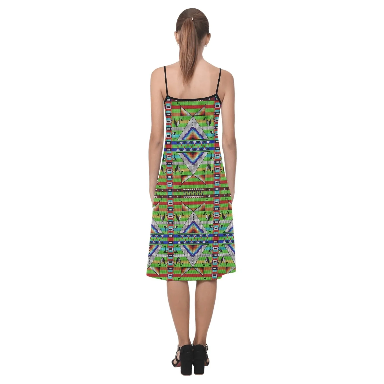 Medicine Blessing Lime Green Alcestis Slip Dress