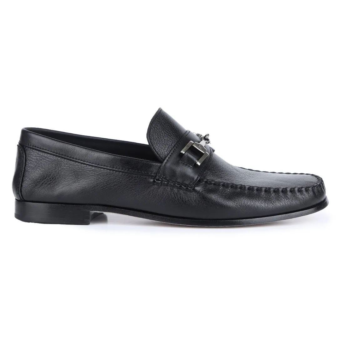 Men´s  leather buckle moccasins