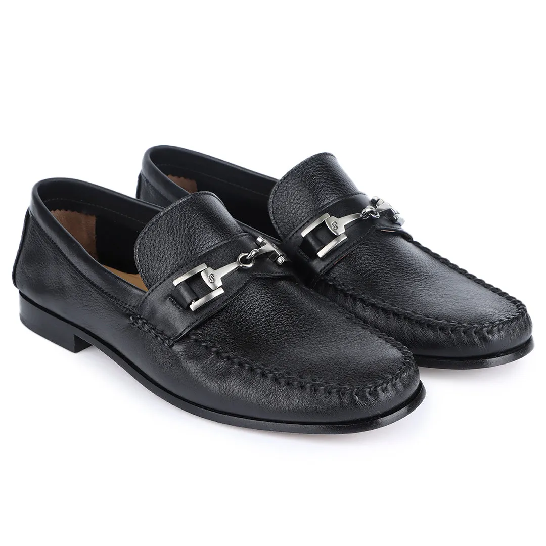 Men´s  leather buckle moccasins