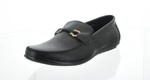 MEN'S SHOES BLACK PU MOCCASINS OH1802-1