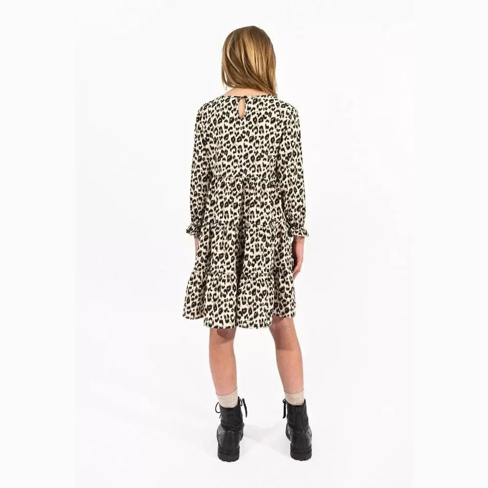 Mini Molly Leopard Woven Dress