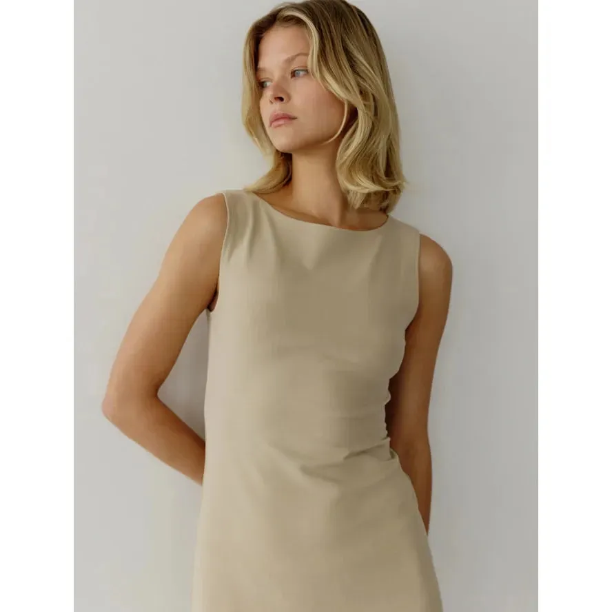 Nikki Dress in Beige