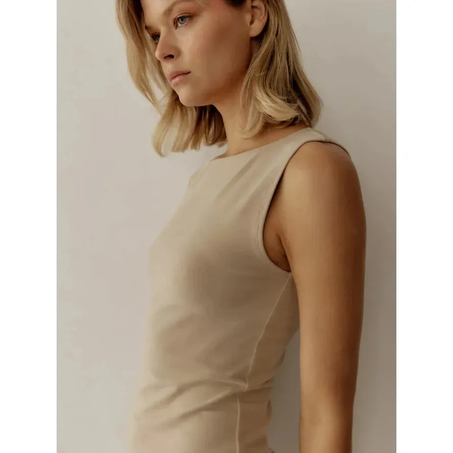 Nikki Dress in Beige