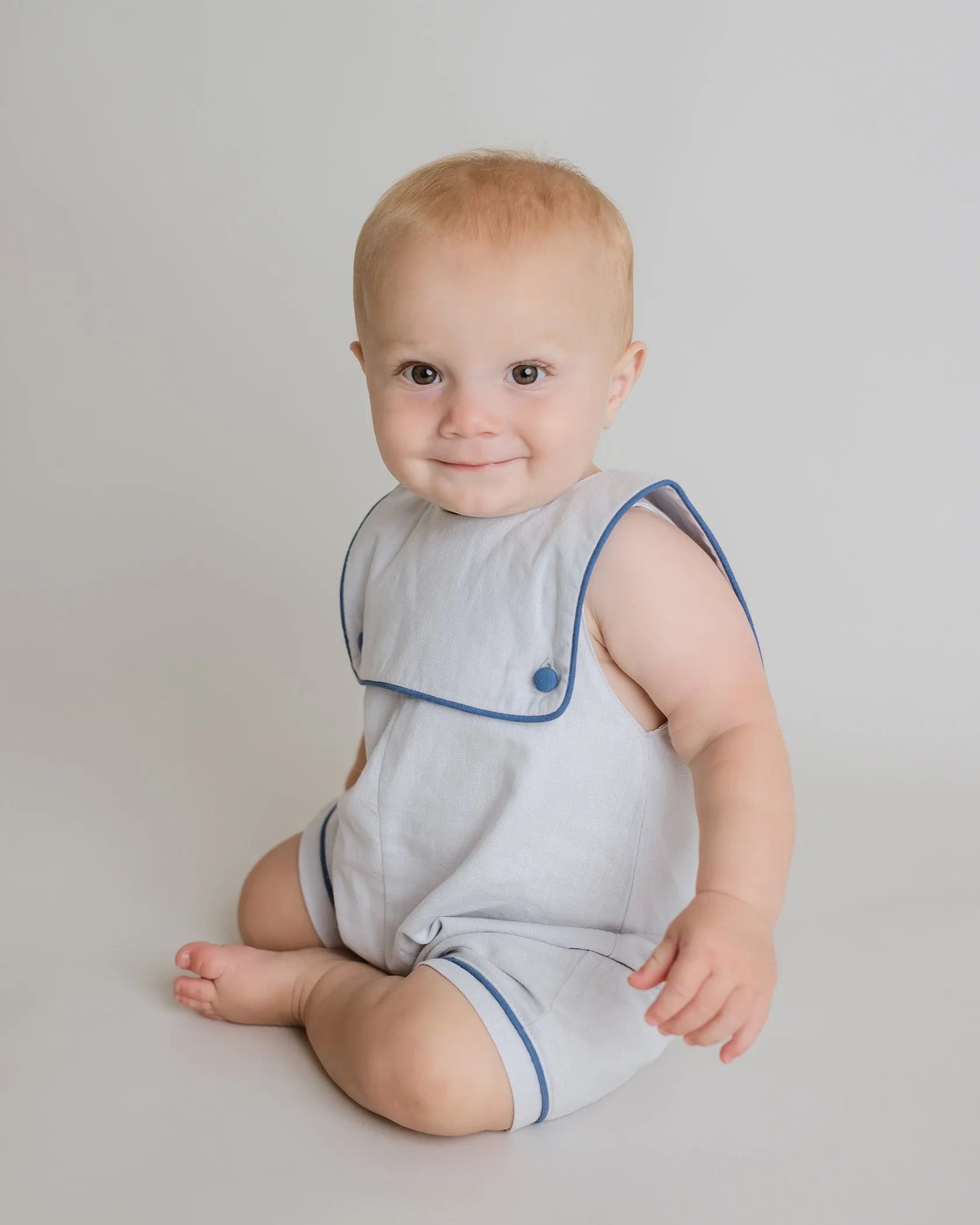 Oliver Nautical Linen One Piece