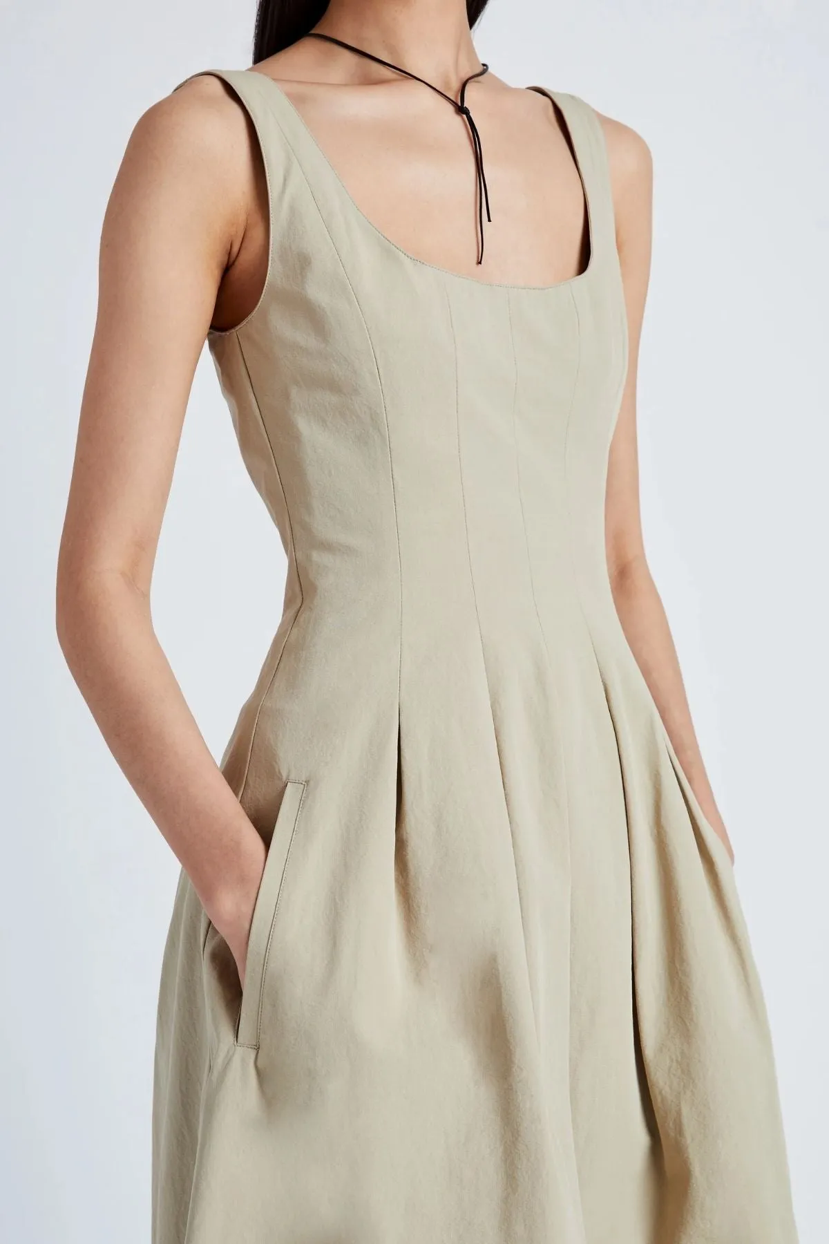 Proenza Schouler White Label Shelby Dress - Khaki