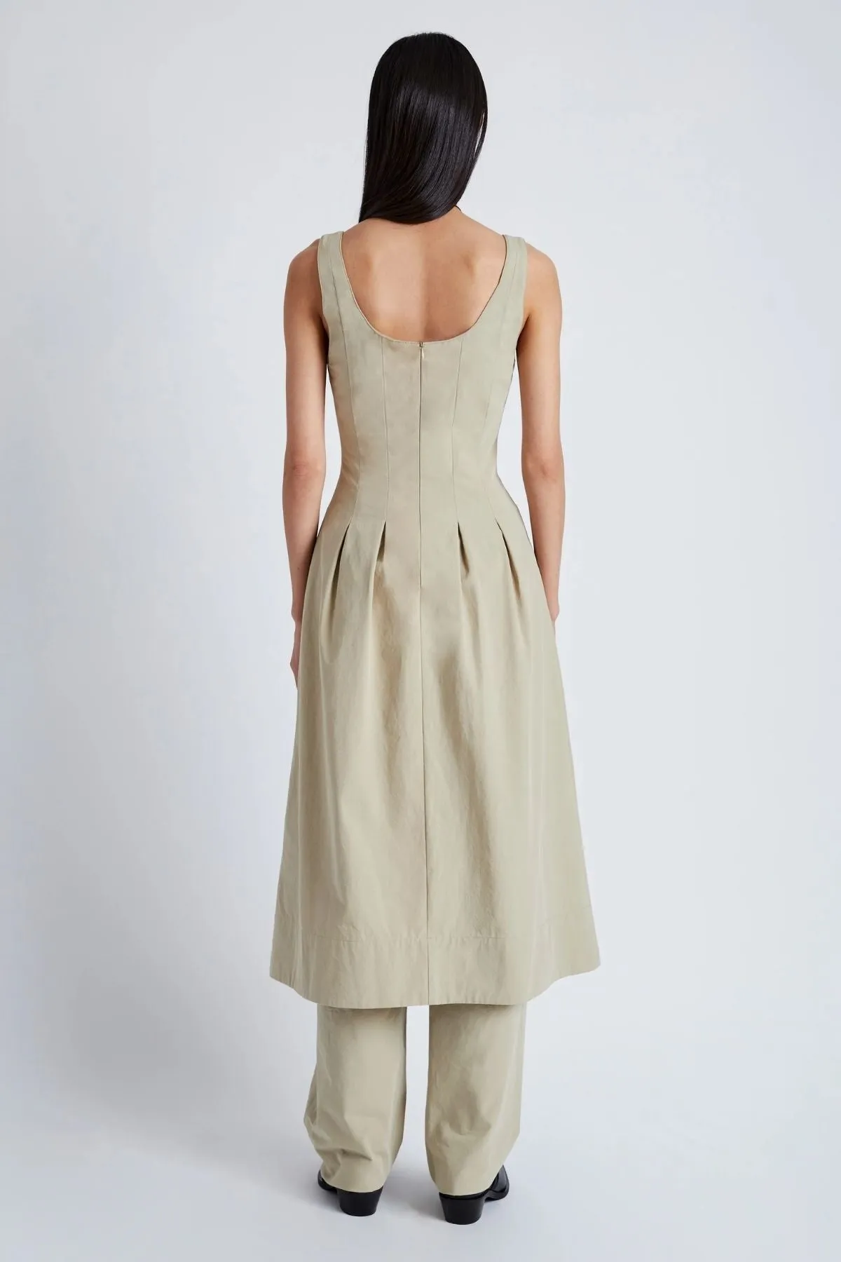 Proenza Schouler White Label Shelby Dress - Khaki