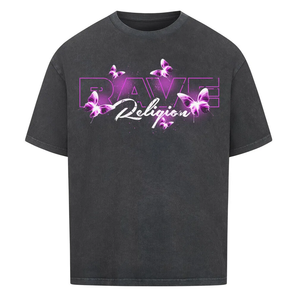 rave religion purple oversized shirt - spring collection