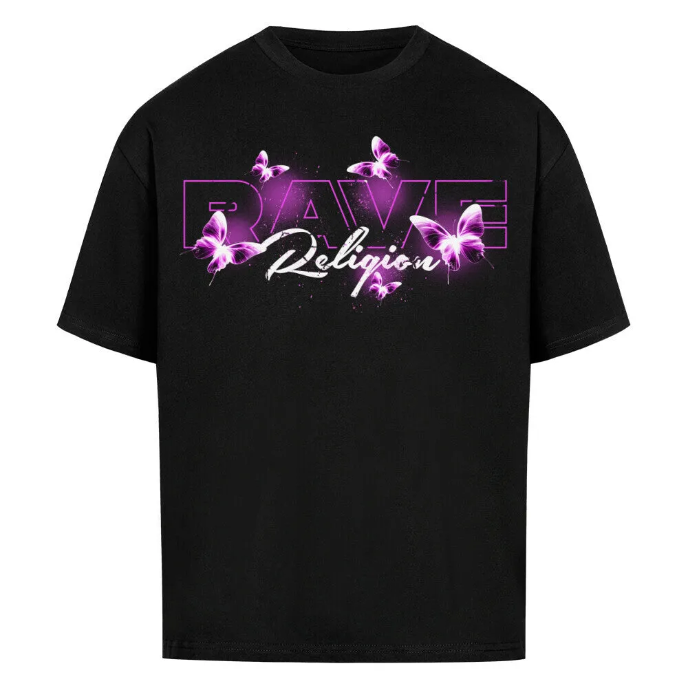rave religion purple oversized shirt - spring collection