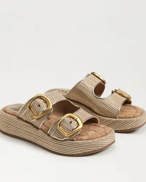 Sam Edelman Nerissa Platform Slide Sandal - Sunny Gold