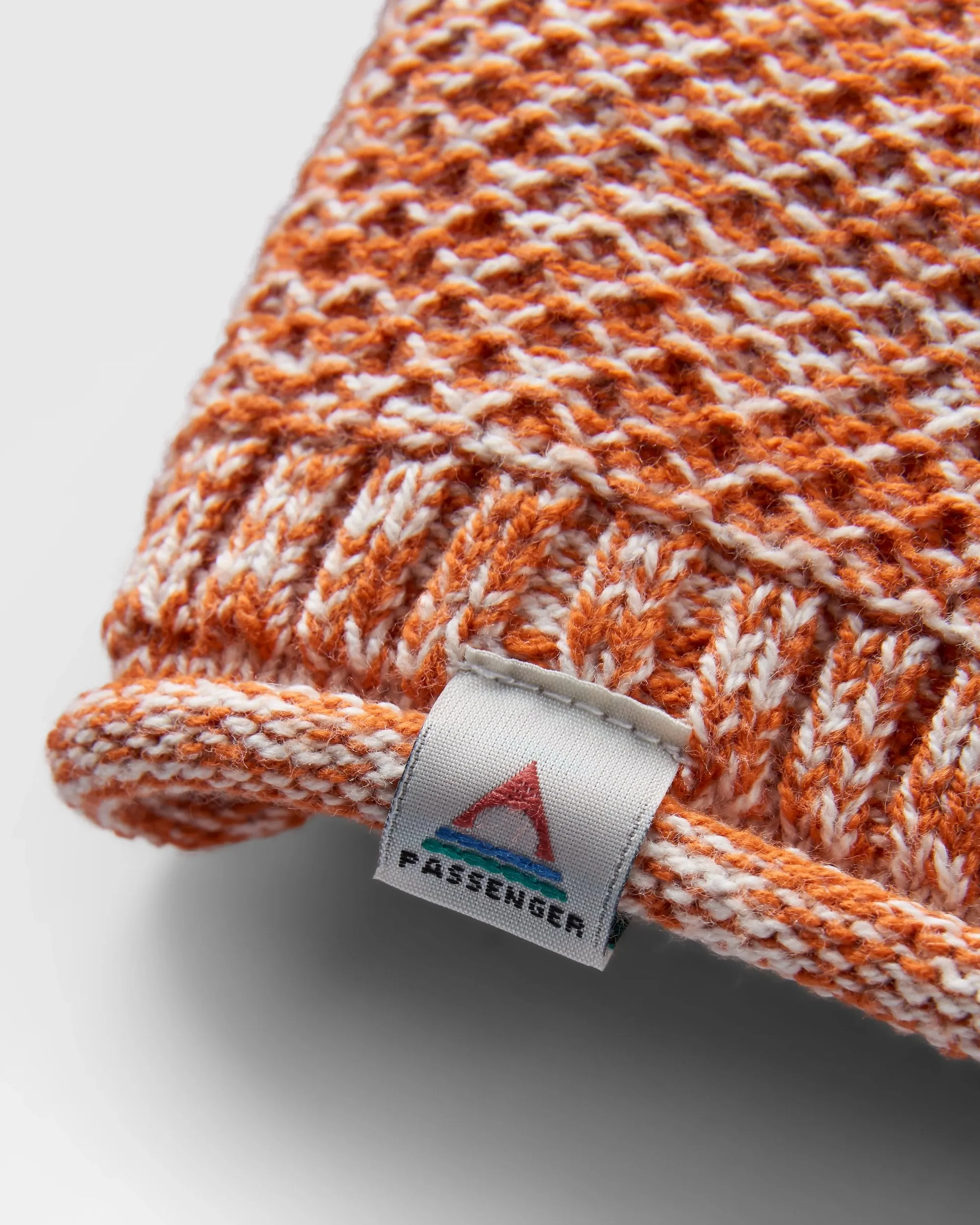 Shore Organic Cotton Knit Jumper - Sunset Orange