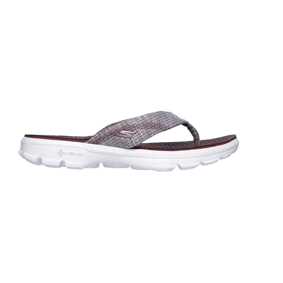 SKECHERS WOMEN GO WALK SLIPPERS SLIPPER MAROON