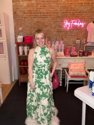 Spring Ivy Halter Dress
