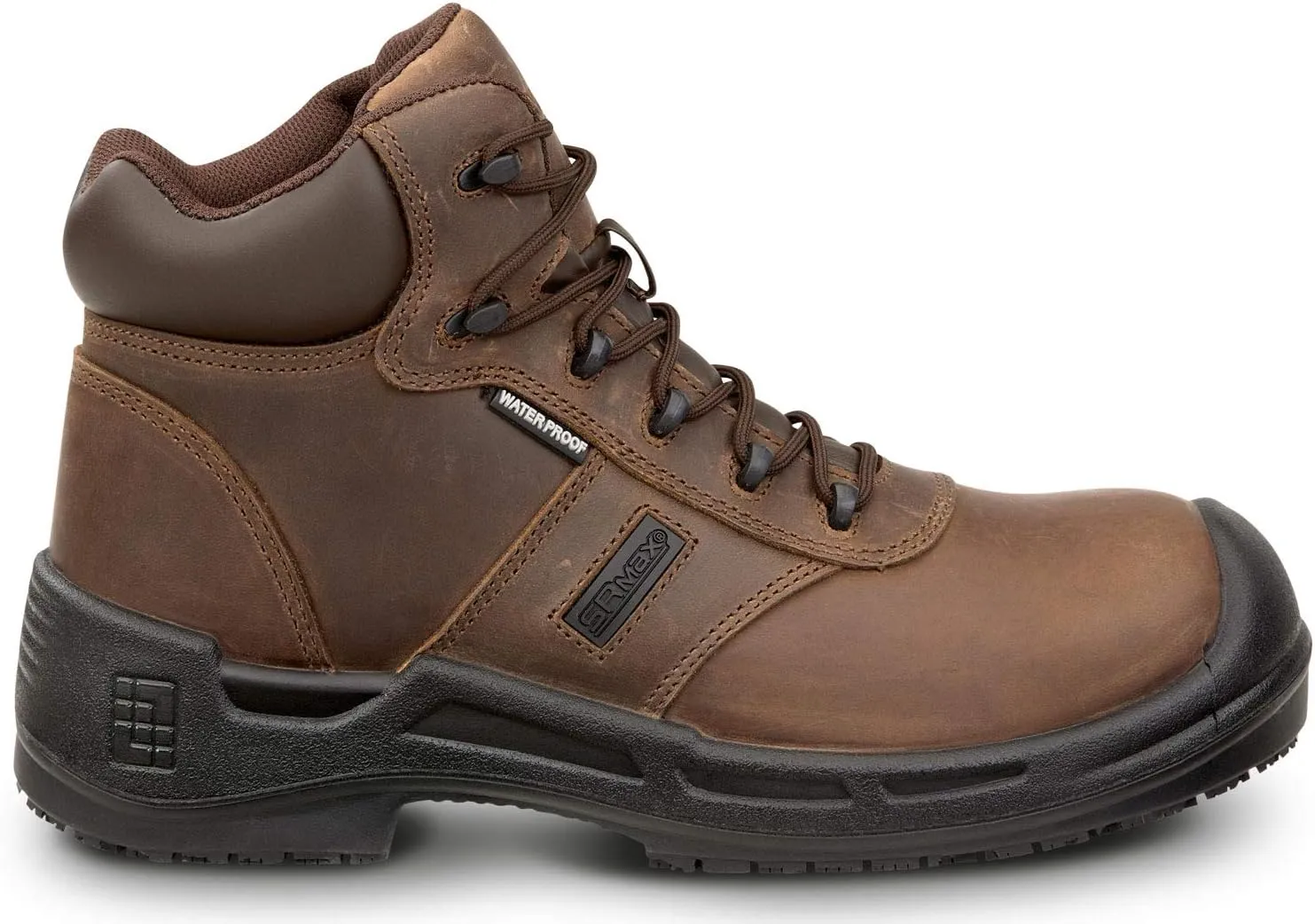 SR Max Cascade, Men's, Brown, Soft Toe, Waterproof, Slip Resistant 6 Inch Work Boot
