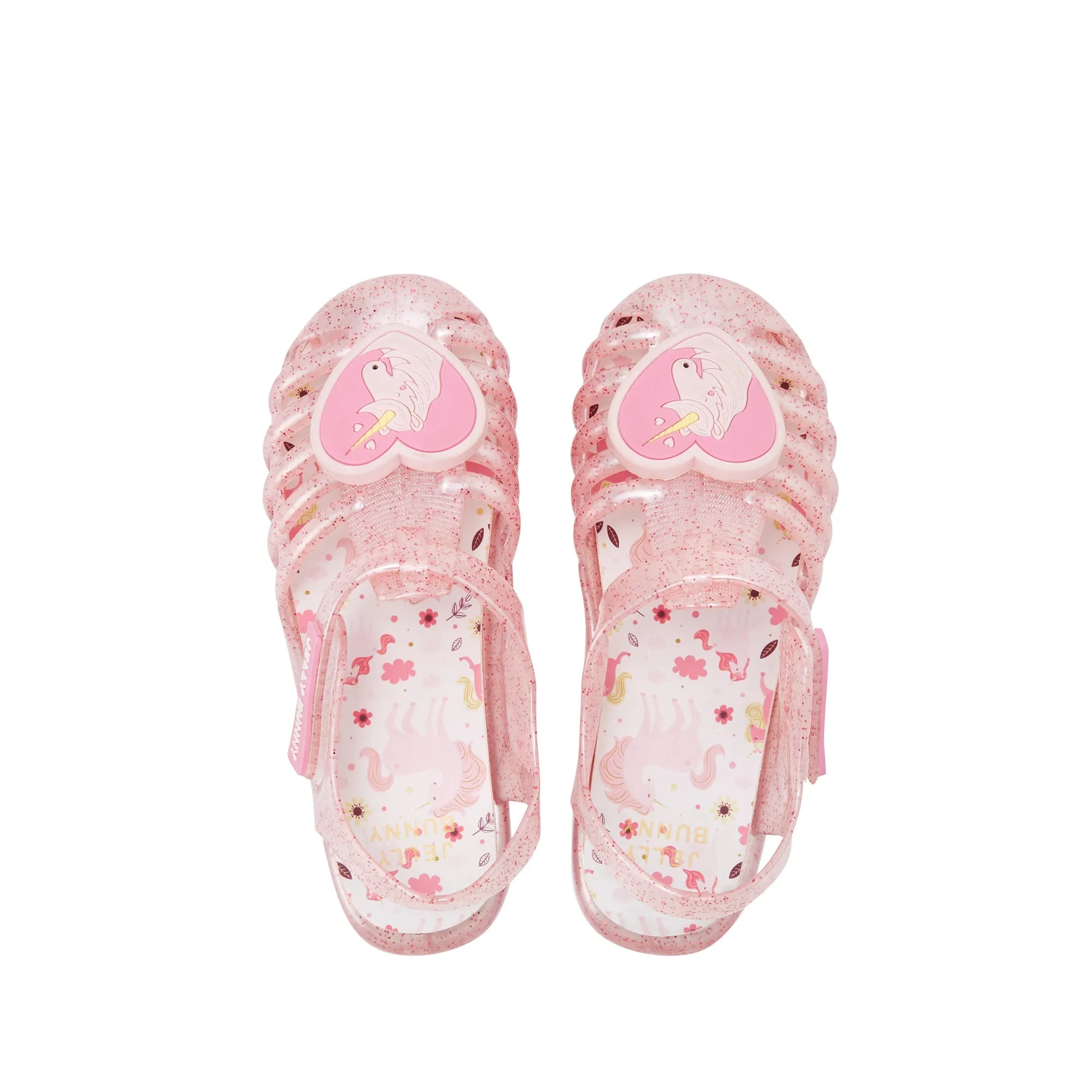 Unicorn Emilia Flat Sandals For Girls Pink