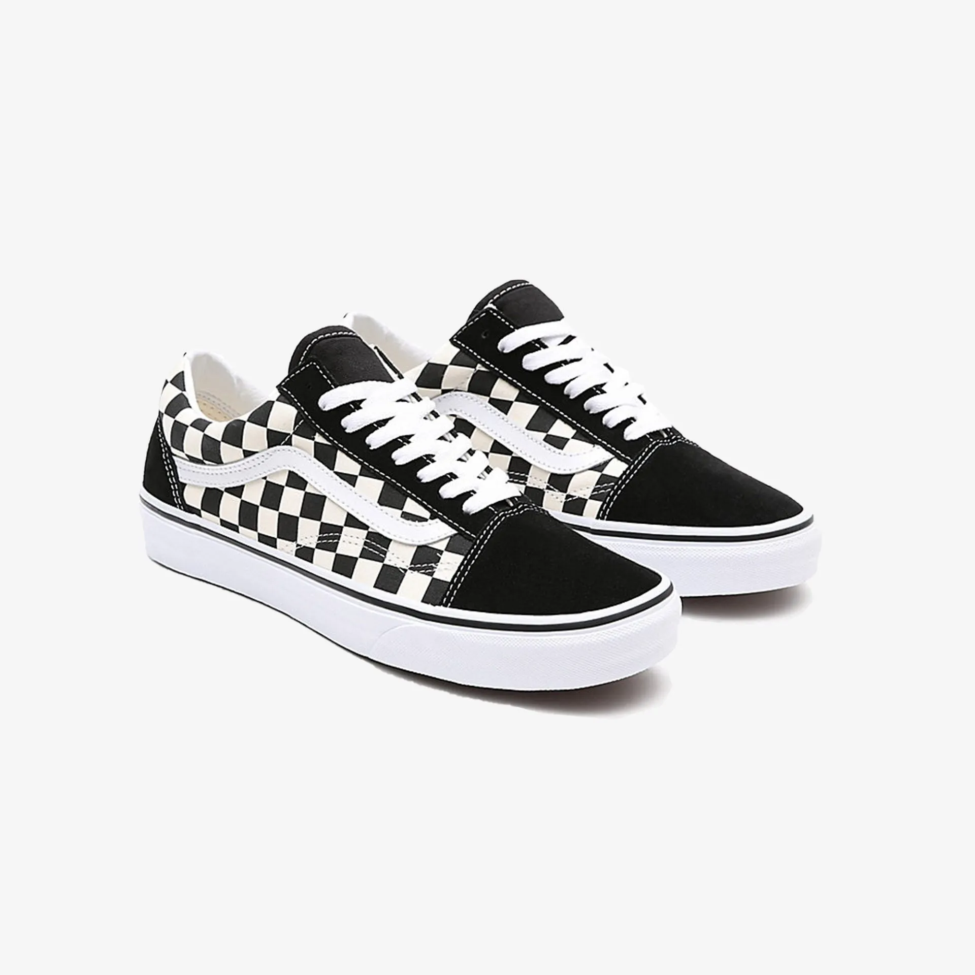 Vans | PRIMARY CHECK OLD SKOOL  { BLACK/WHITE