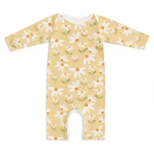 Winter Water Factory | Long Sleeve Romper in Daisies Print