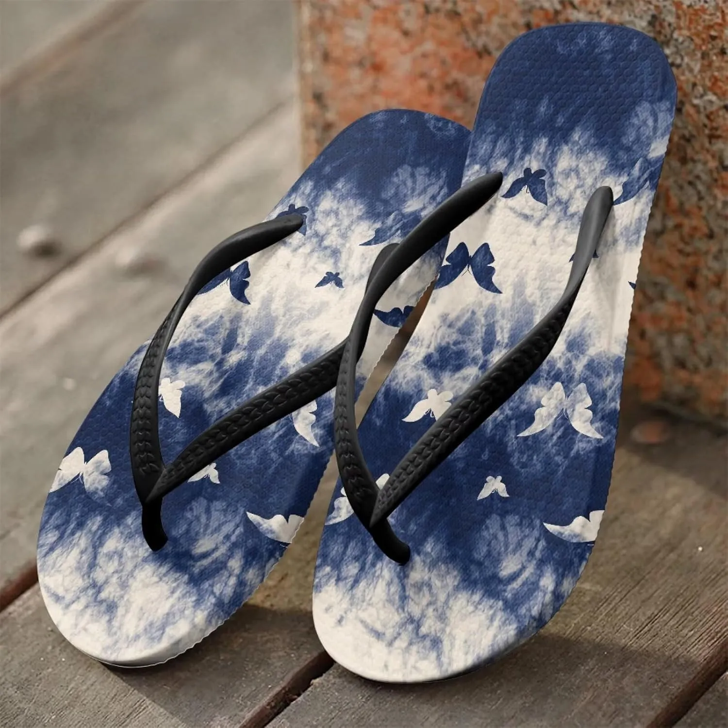 Women Flip Flops with Arch Support Yoga Mat Summer Beach Walking Comfortable Thong Sandals Slip On Indoor Outdoor