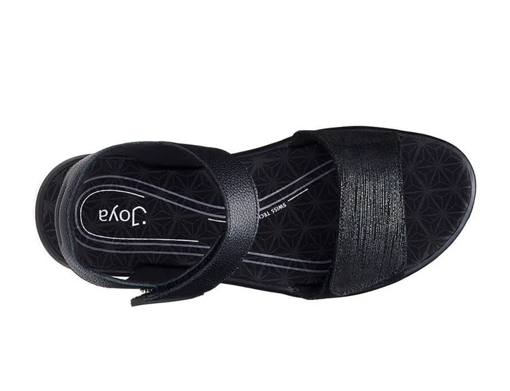 Womens Active Adjustable Flores Black Sandals