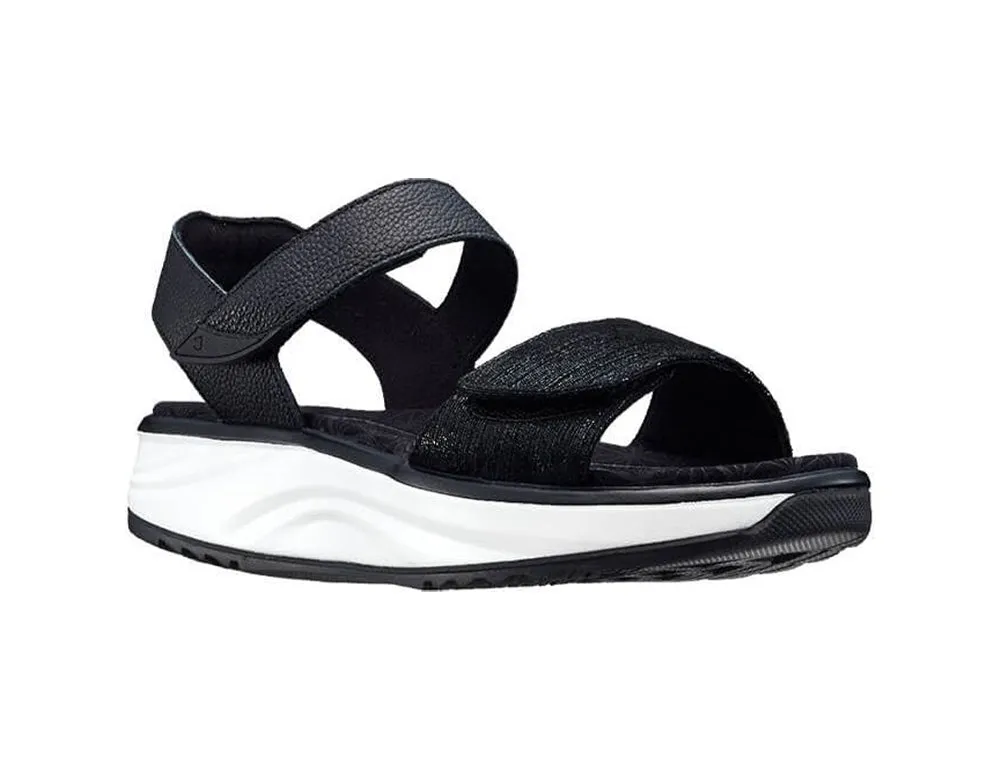 Womens Active Adjustable Flores Black Sandals