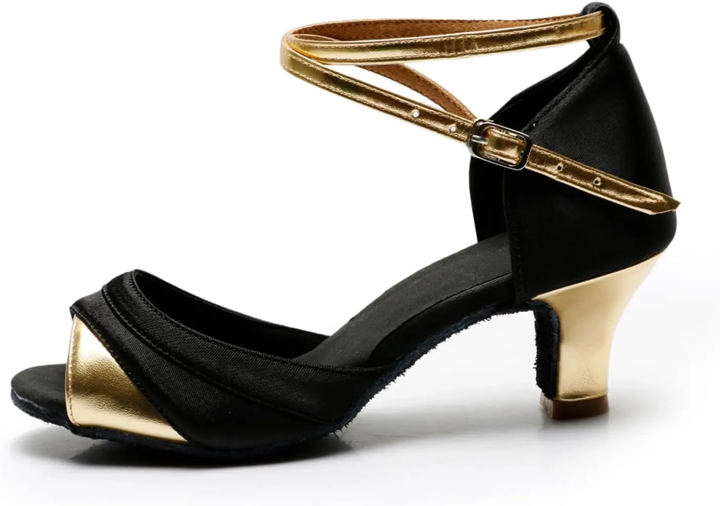 Women's Latin Shoe Girls Open Toe Ballroom Dance Shoes Comfortable Waltz Salsa Performance Dancing Sandals