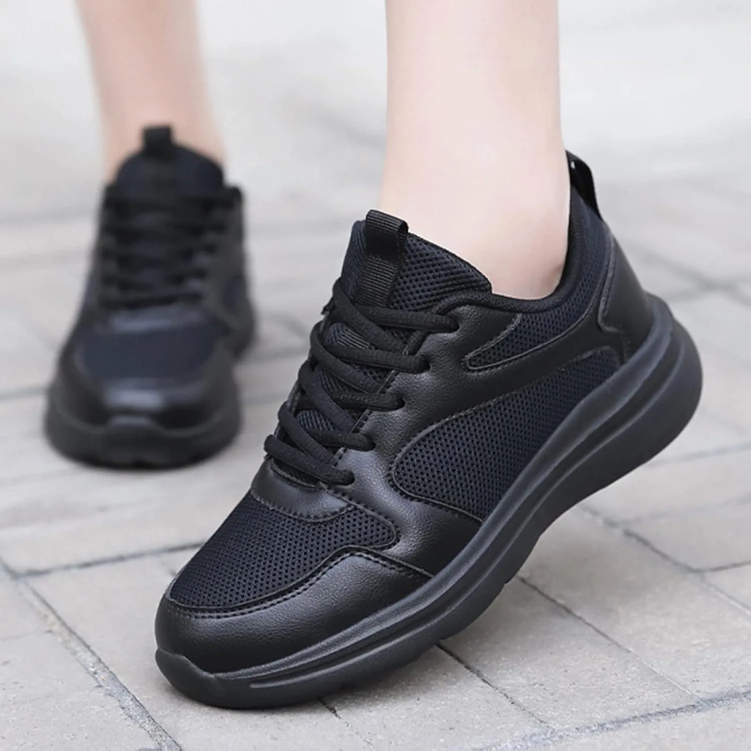 Womens Work Shoes Women Walking Sneakers Casual Breathable Non Slip Tennis Workout Sneakers Running Shoes Working Shoes