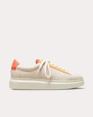 ZSP4VH Nubuck Craie / Corail / Orange Low Top Sneakers